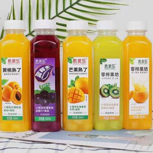 希美乐椰果果粒果汁饮品芒果猕猴桃黄桃蓝莓甜橙味果汁饮料包邮