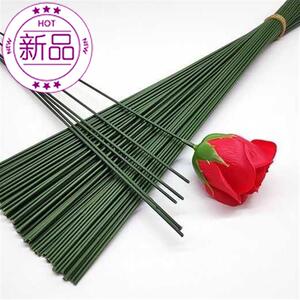 通v用花杆花枝绿铁丝杆diy手工花杆胶◆定制◆包铁丝手工做花材