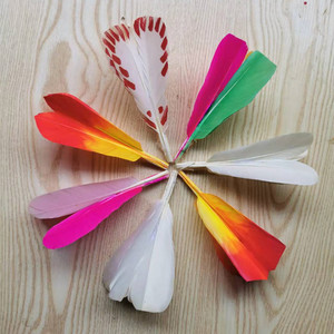 n6鸽毛 南派花毽配件 广式毽子替换羽毛 老鸽毛韧性好 老师傅制作