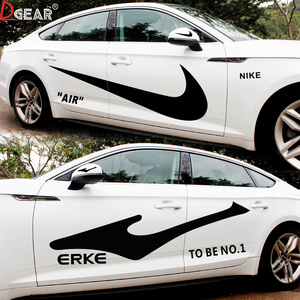 耐克大勾车贴鸿星尔克crke定制思域车身汽车个性创意车门拉花贴纸