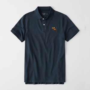 特价abercrombie fitch短袖t恤翻领polo衫男af小鹿休闲纯棉修身潮