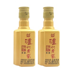 2013年产 泸州老窖42度六年陈头曲柔雅浓香型50ml*2小酒品鉴非卖