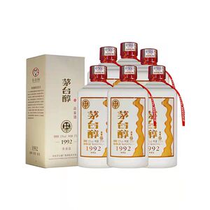 2018年产 贵州茅台醇(1992)酒柔和酱香型白酒53度375ml*6瓶品鉴装