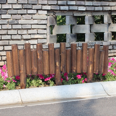 新品防腐木栅栏院栏户p外实木小园插地护栏庭围装饰花坛花篱笆木