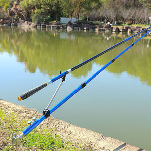 鱼杆支架钓鱼炮台支架地插铝合金超硬鱼杆钓鱼竿架手竿架杆架渔具
