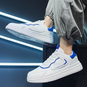 日本购青少年男孩学生潮新版黑白色板鞋气质男生休闲鞋韩版深色平