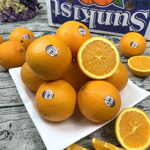 美国新奇士甜橙4斤大果黑标3107橙子脐橙柳橙新鲜水果黄橙发顺丰