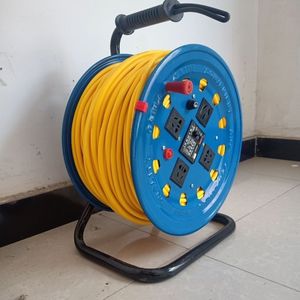 公牛电缆盘绕线盘线滚子带纯铜2芯1.5/2.5/4平方牛筋线20米30米10