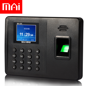 日本购mai小麦mk520指纹考勤机指纹打卡机上班指纹式签到机指纹机