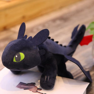 驯龙高手毛绒玩具驯龙高手夜煞无牙仔没牙仔毛绒玩具白煞公仔玩偶