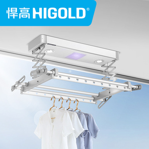 欧普/ 智能电动晾衣架家用阳台升降晒衣机遥控伸缩消毒被子