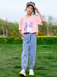 初中生夏装女套装13岁女孩休闲两件套4半身裙2022年5时尚孩大童少