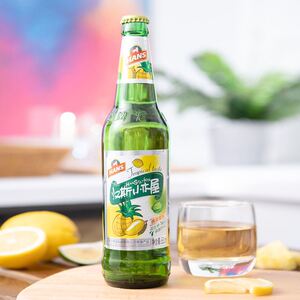 青岛啤酒汉斯小木屋菠萝啤瓶装500ml*12瓶混合口味