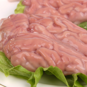 纯鲜猪脑 猪脑髓  麻辣烫烧烤新鲜配菜 食用重庆火锅食材一副100g
