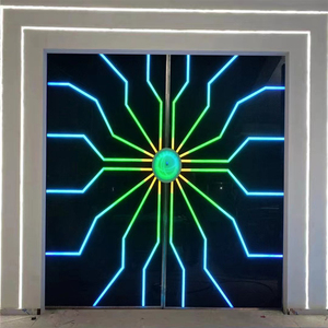 电动感应门掌纹定制梦幻抖音酒吧门科幻触控智能抖音网红门