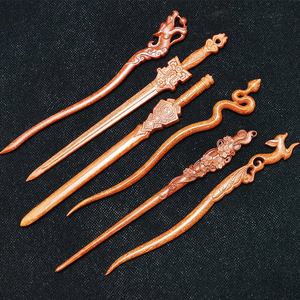 凤羽惊鸿原创设计木簪古风发簪子步摇汉服发饰送女友妈妈礼物定制