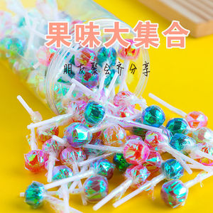 千纸鹤棒棒糖罐装喜糖彩色水果糖儿童奖励学生糖果散装硬糖小礼盒