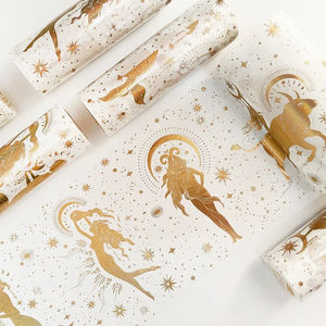 手账胶带胶卷星座女孩炫彩烫金和纸胶带星空手帐胶带墙纸背景装饰