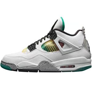 nike耐克 air jordan 4 aj4 牙买加泼墨 男女 篮球鞋 aq9129-100