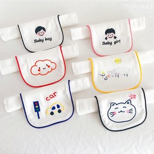 日本吸汗巾夏季薄款吸汗巾卡通吸汗巾隔汗宝宝纱布垫背巾婴儿垫背