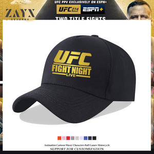 UFC终极格斗冠军赛鸭舌帽拳击自由搏击武术运动遮阳帽棒球帽子潮