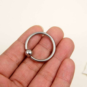 特大 钛钢pa卡球环万能环贞洁锁乳环男女士阴环无须工具穿刺饰品