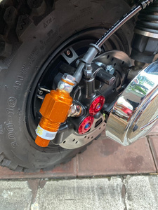 电动车电摩后刹车总成110鼓刹改装原装刹车片迅鹰小龟王碟刹套装