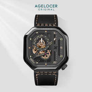 【速度与激情联名款手表】agelocer艾戈勒赛车表全自动纯机械表男