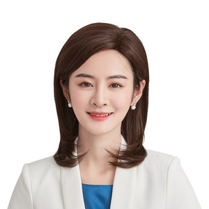 黛美丝新闻联播上镜主持人假发女全头套播音员偏分内l扣主播长直