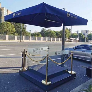 遮阳伞物业形象站台门卫站岗台罗马庭院大太阳伞岗伞户外保安岗亭