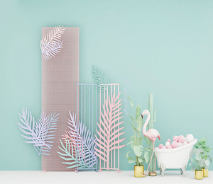 网红2022新款主播直播间背景布3d立体墙室内轻奢ins风高级感壁纸