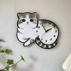 猫咪闹钟手工制作图片图片