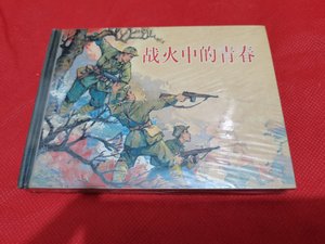 绝版老书《战火中的青春》50开精装连环画（原塑封，包邮） /罗兴