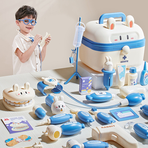 娜娜兔小医生玩具套装女孩医疗箱护士儿童打针过家家扮演宝宝工具