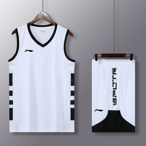 李宁篮球服套装男训练队服比赛运动背心透气速干儿童成人球衣定制