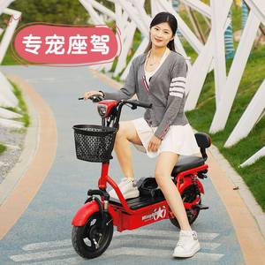 名岛小型亲子电动车轻便可折叠电瓶车男女士代步车便携电单车