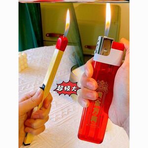 抖音同款超级大巨型打火机火柴特大号网红巨无霸点烟器个性送男友