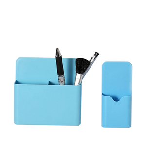 笔黑板壁挂大容量磁铁笔盒磁力磁吸粉笔挂墙黑板擦墙贴放粉笔的盒子装