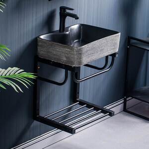 复古台上盆简易支架仿古洗脸盆池家用创意挂墙式陶瓷洗手盆小户型