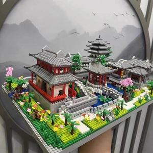 乐高积木苏州园林模型中国风古代房子建筑成年高难度拼装玩具礼物