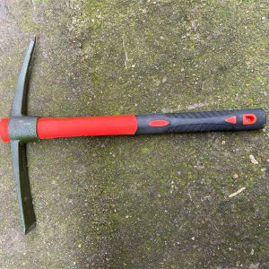 刨药材专用镐小洋镐钓鱼登山挖草药尖扁镐头两用锄头羊镐园艺多用