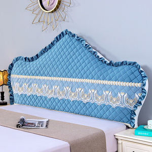 定制欧式床头罩弧形半圆万能床头套加厚靠背罩床头套软包异形定做