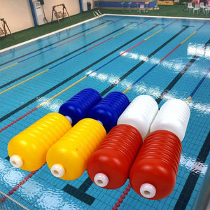 游泳池分道线浮漂螺旋型水线赛道分割线浮标六棱型救生浮漂泳道线