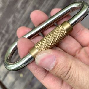 中大型犬拴狗锁扣不锈钢狗扣藏獒比特杜高犬遛狗绳扣头金属大钩子