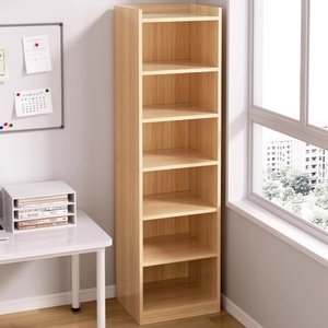 实木色书架落地置物架储物简易经济型收纳架家用简约学生书柜立柜