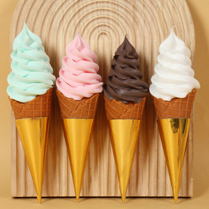仿真冰淇淋模型甜筒冰激淋奶茶店冰柜装饰摆件影视拍摄道具玩具