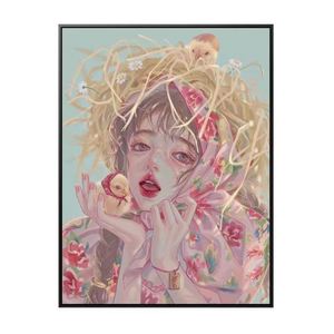 十二星座钻石画带框国潮生肖拟人虎年装饰品寅手工diy贴客厅卧室