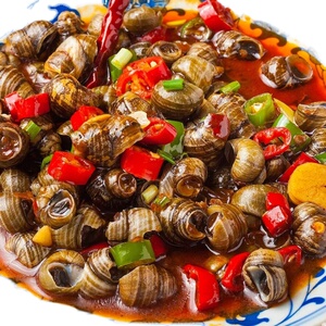 麻辣炒田螺即食新鲜冷吃香辣螺蛳螺丝肉小吃零食海鲜熟食罐头500g