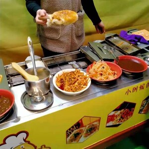 tb821395777淘宝小型路边摊地摊小吃机器汉堡机创业商用9孔特色简约