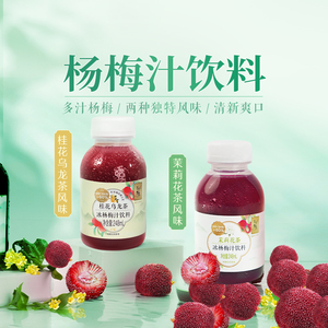 东方甄选冰杨梅汁饮料 紫苏/桂花乌龙风味果汁果蔬汁248mL*8瓶/箱